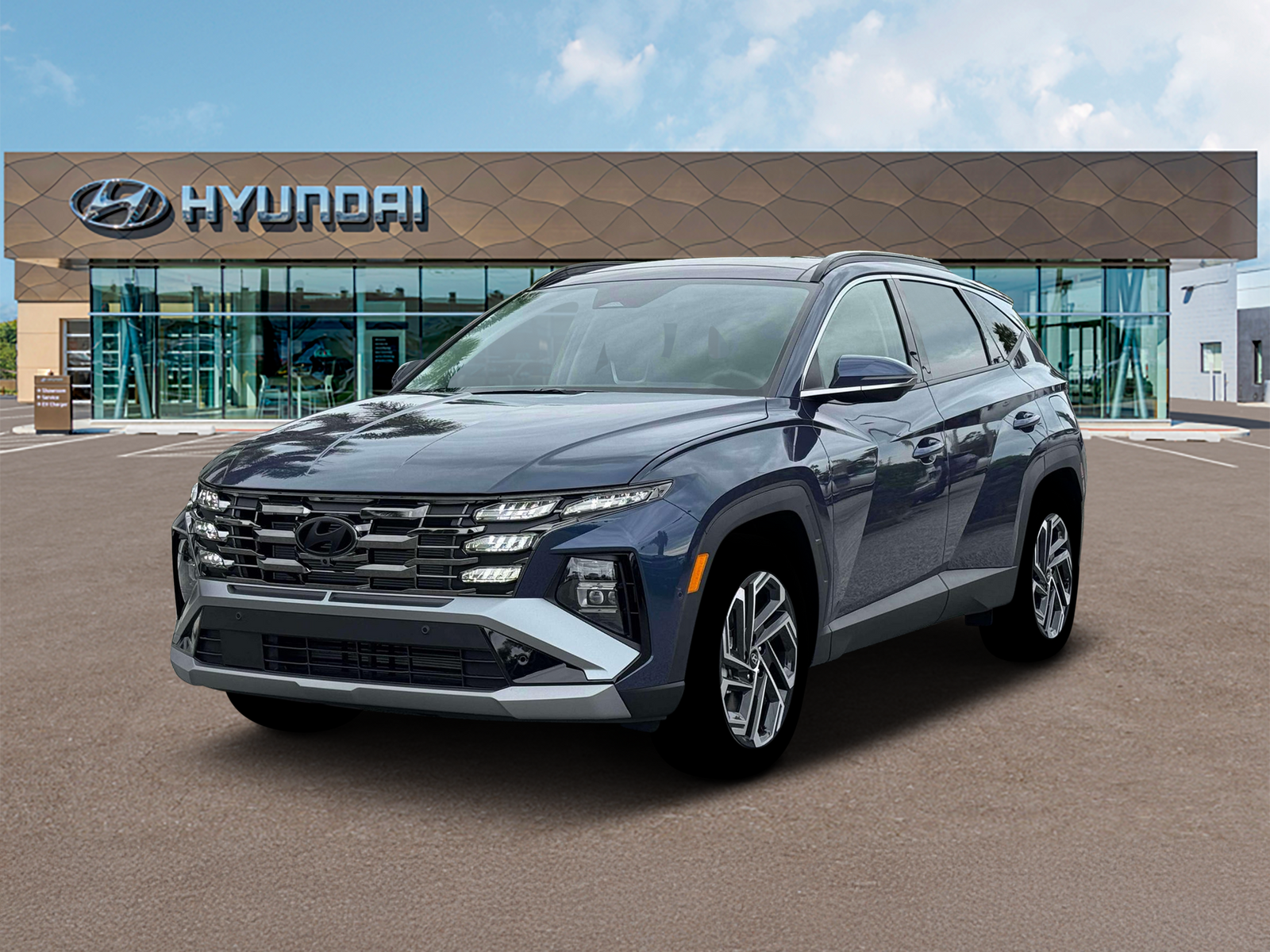 Photo view of 2026 Hyundai Tucson in Blue
