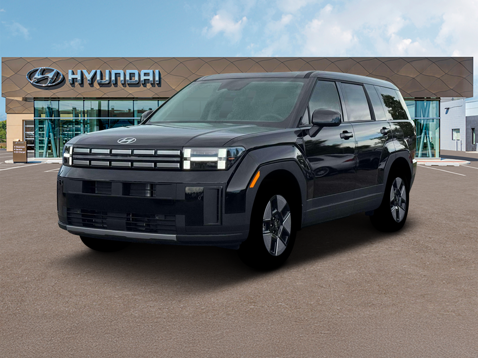 Photo view of 2026 Hyundai Santa Fe Hybrid in Black