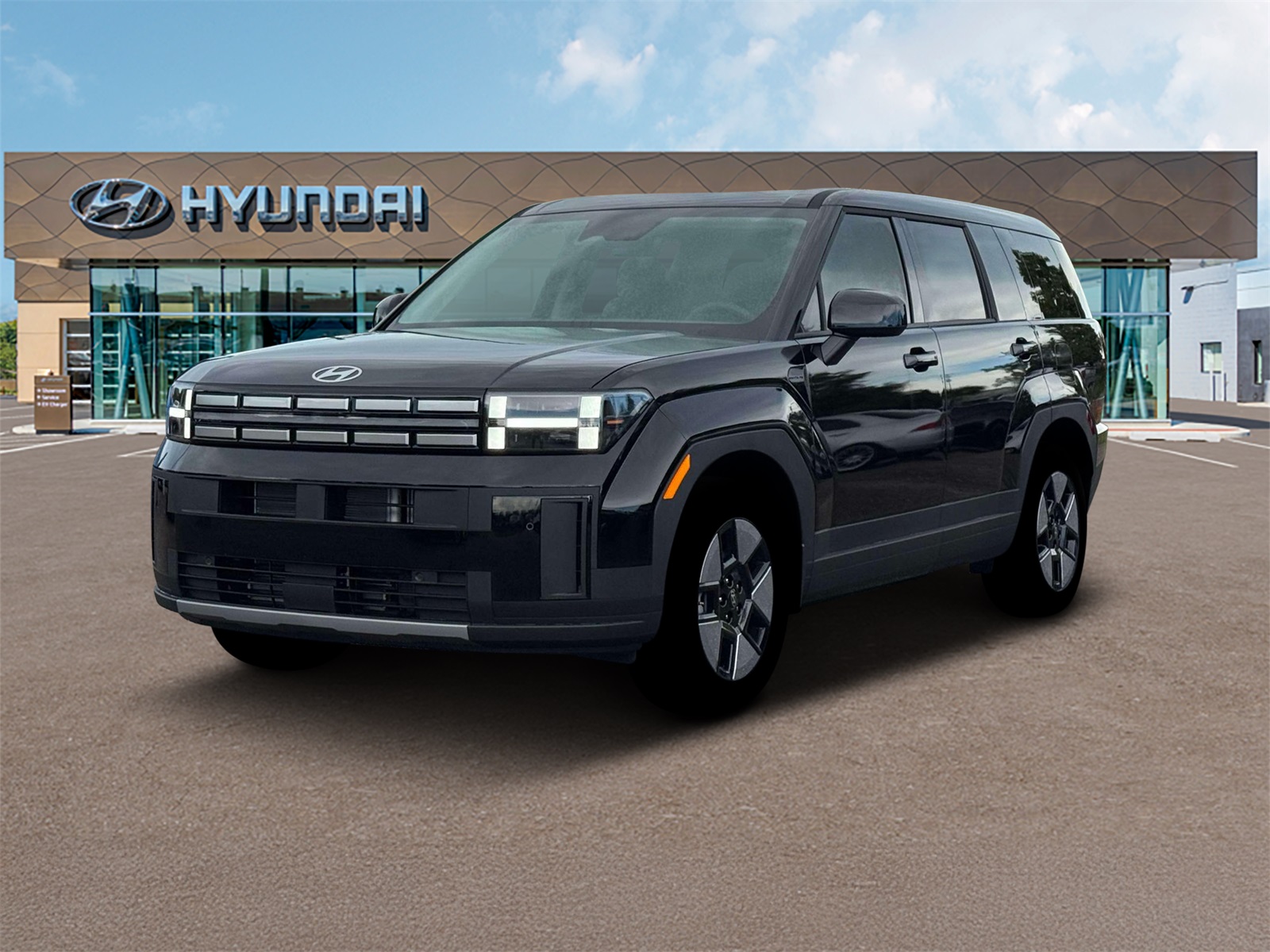 Photo view of 2026 Hyundai Santa Fe Hybrid in Black