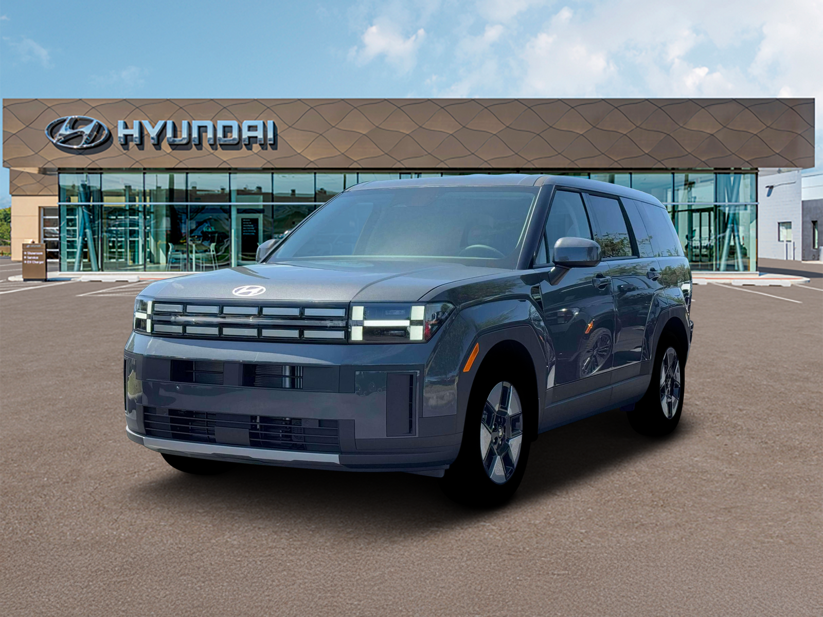 Photo view of 2026 Hyundai Santa Fe Hybrid in Gray