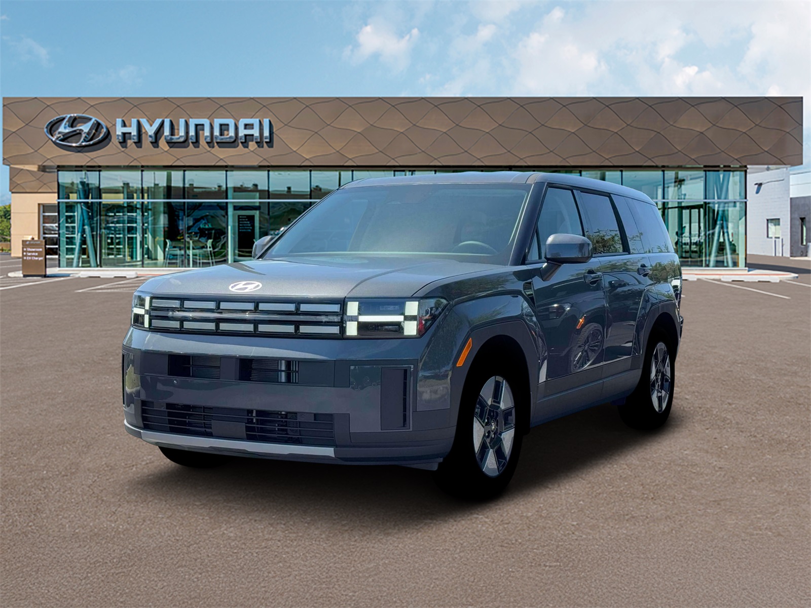 Photo view of 2026 Hyundai Santa Fe Hybrid in Gray