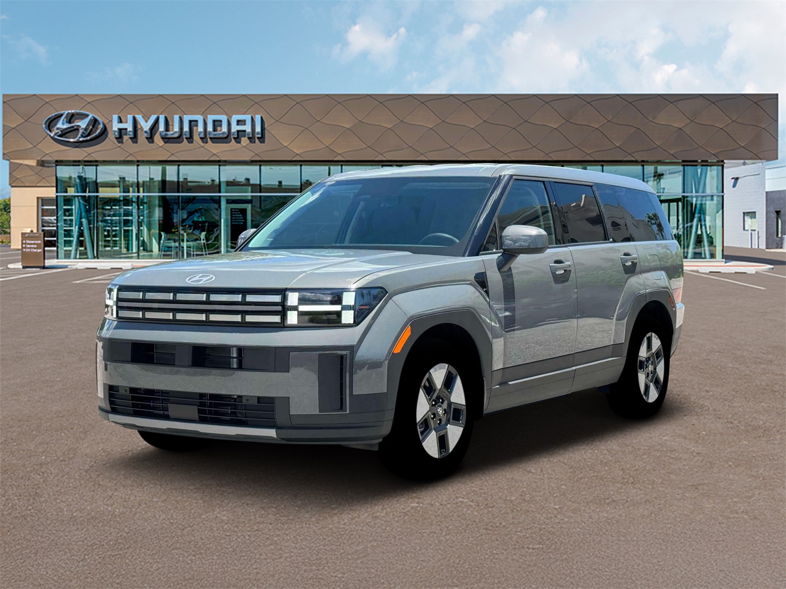 Photo view of 2026 Hyundai Santa Fe Hybrid in Gray