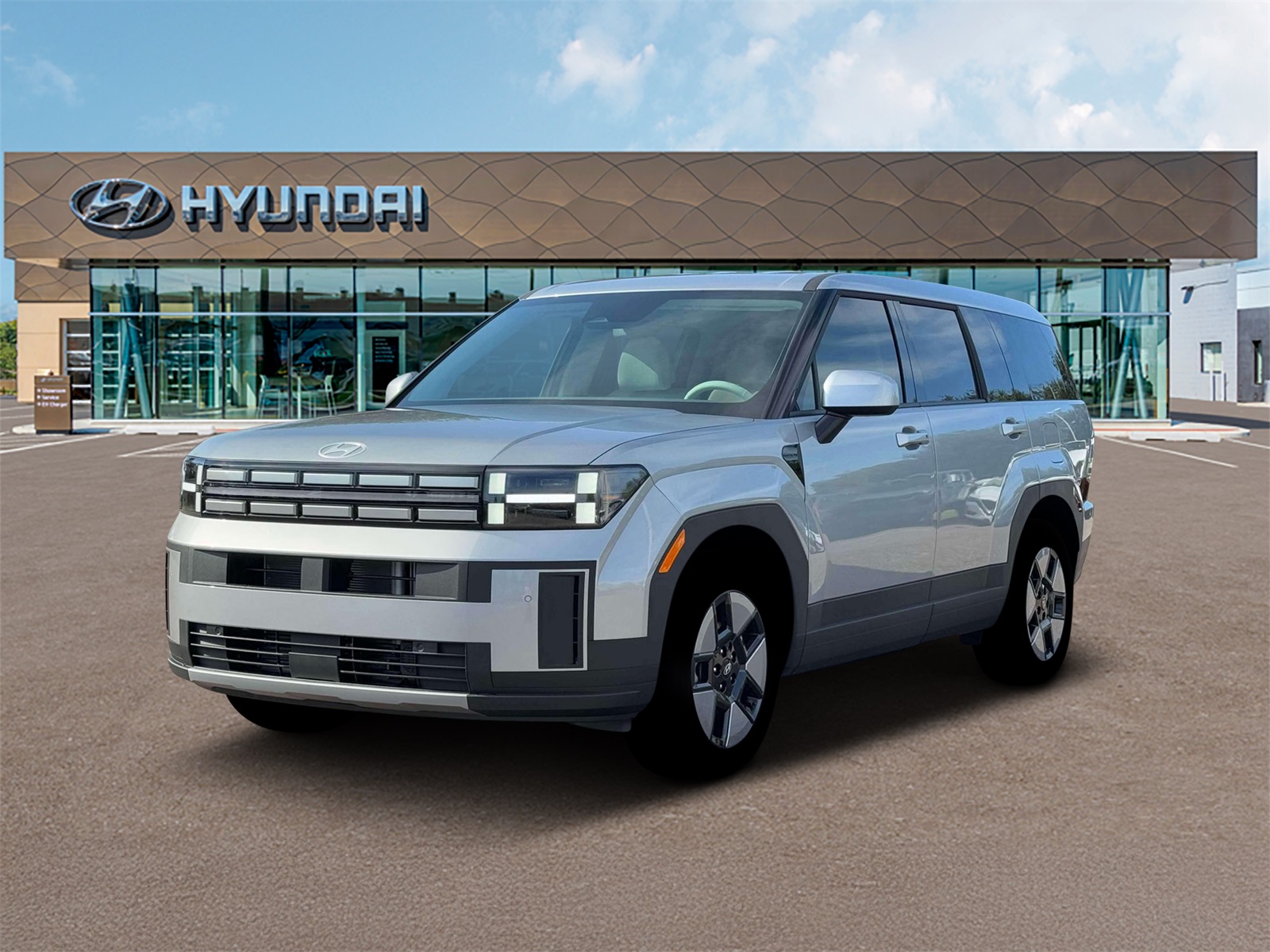 Photo view of 2026 Hyundai Santa Fe Hybrid in Silver