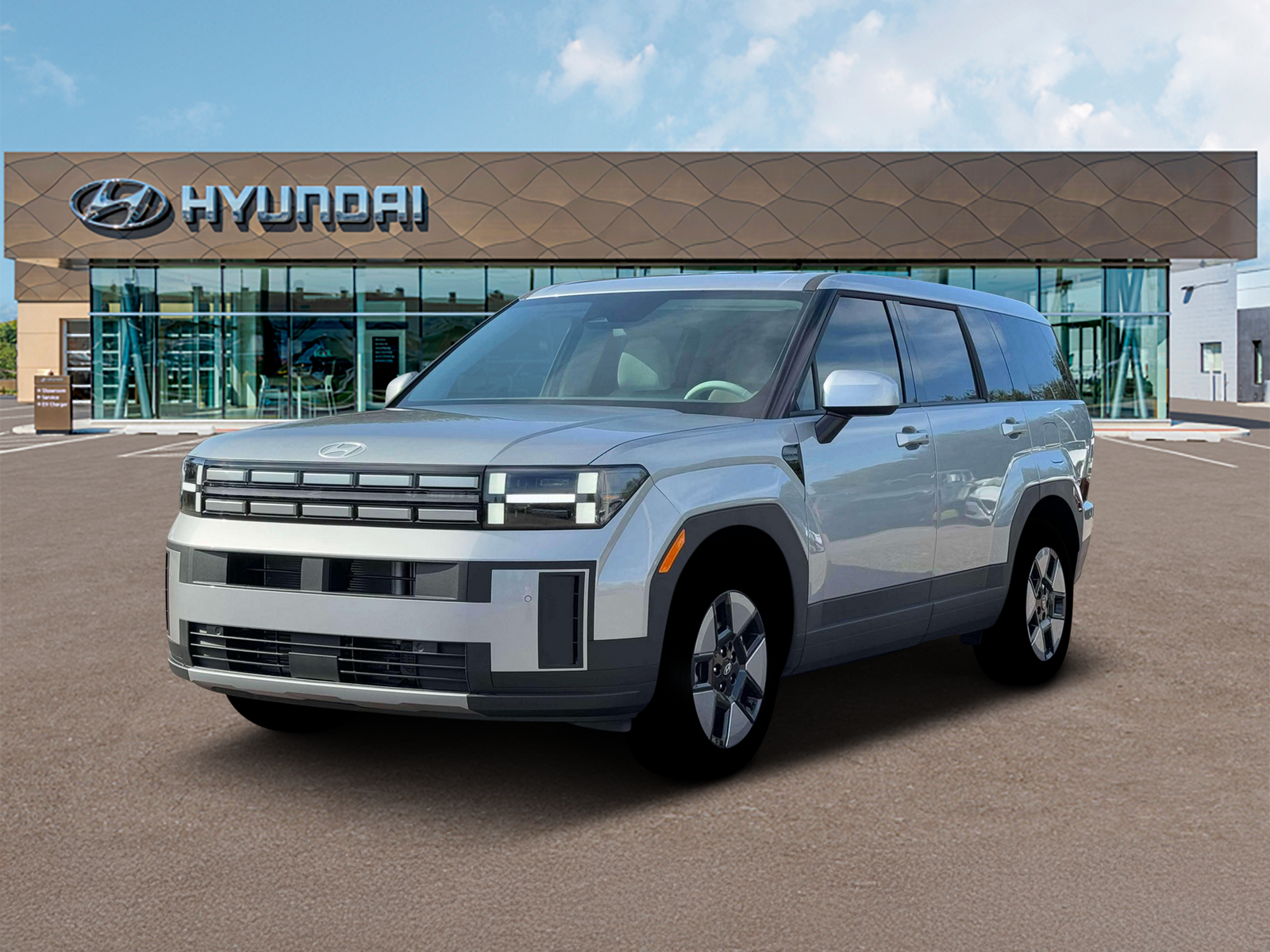 Photo view of 2026 Hyundai Santa Fe Hybrid in Silver