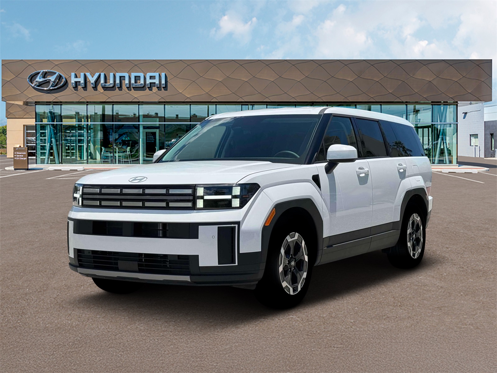 Photo view of 2026 Hyundai Santa Fe in White