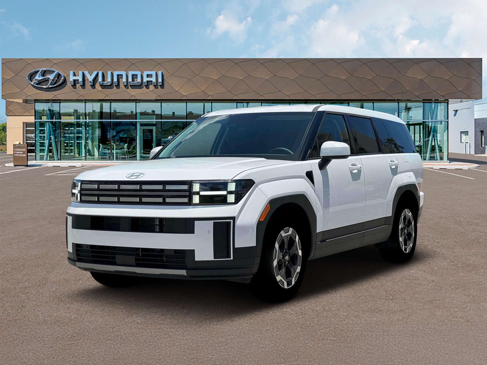 Photo view of 2026 Hyundai Santa Fe in White