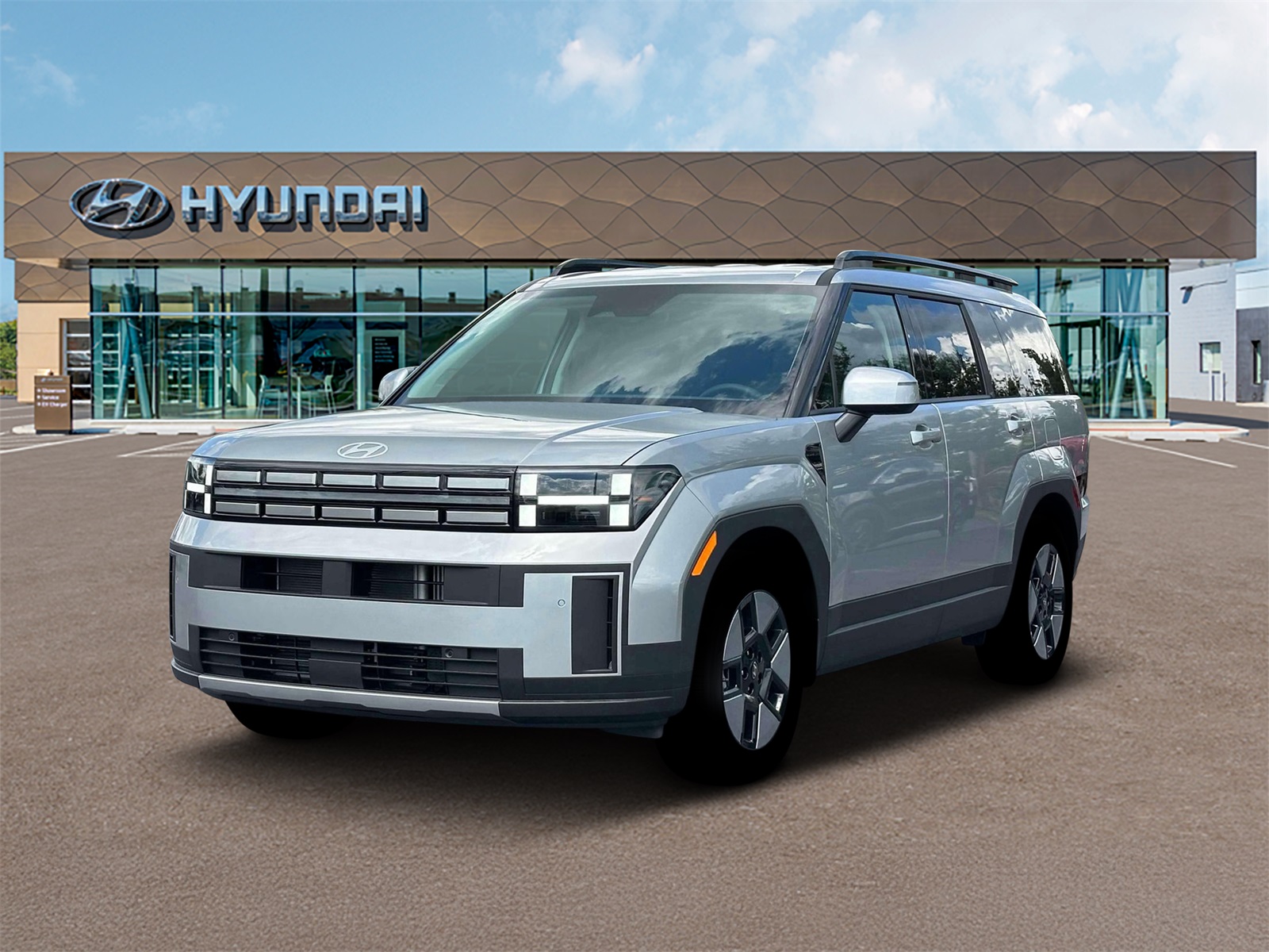 Photo view of 2026 Hyundai Santa Fe Hybrid in Silver