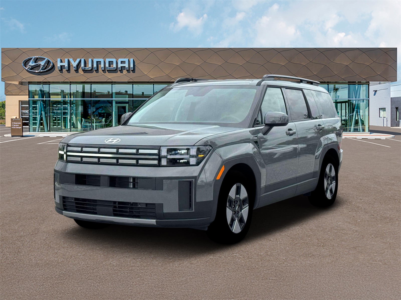 Photo view of 2026 Hyundai Santa Fe Hybrid in Gray