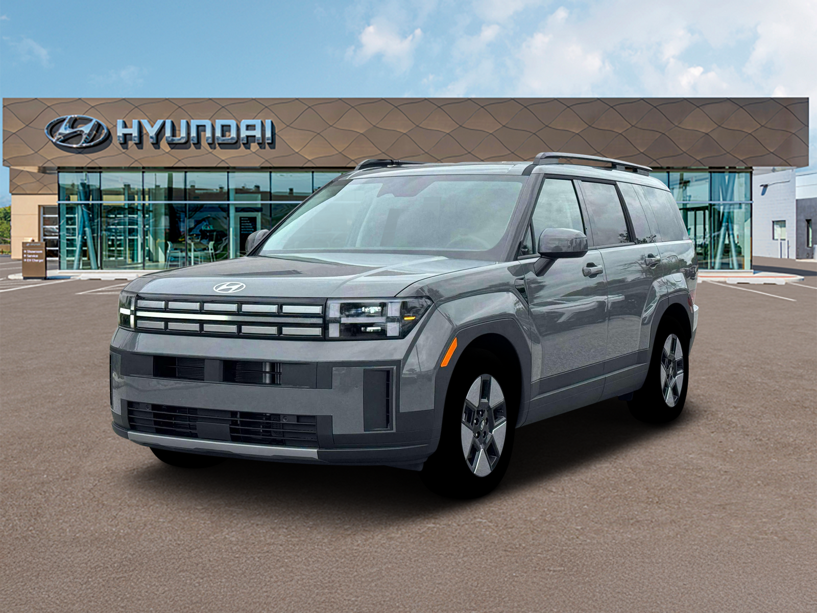 Photo view of 2026 Hyundai Santa Fe Hybrid in Gray