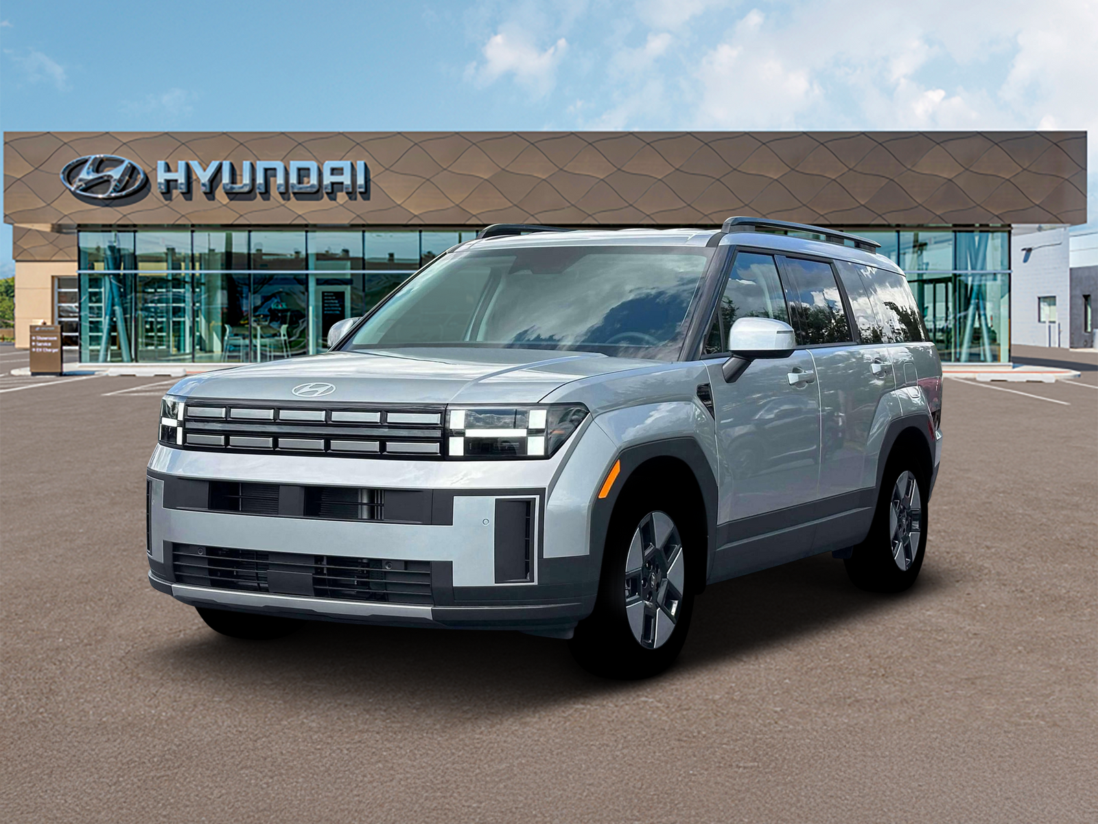 Photo view of 2026 Hyundai Santa Fe Hybrid in Silver