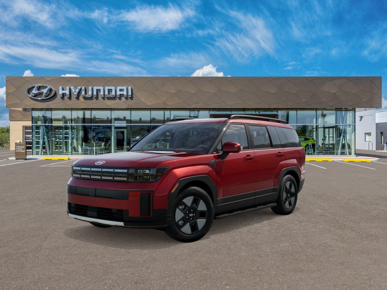 Photo view of 2026 Hyundai Santa Fe Hybrid in Red