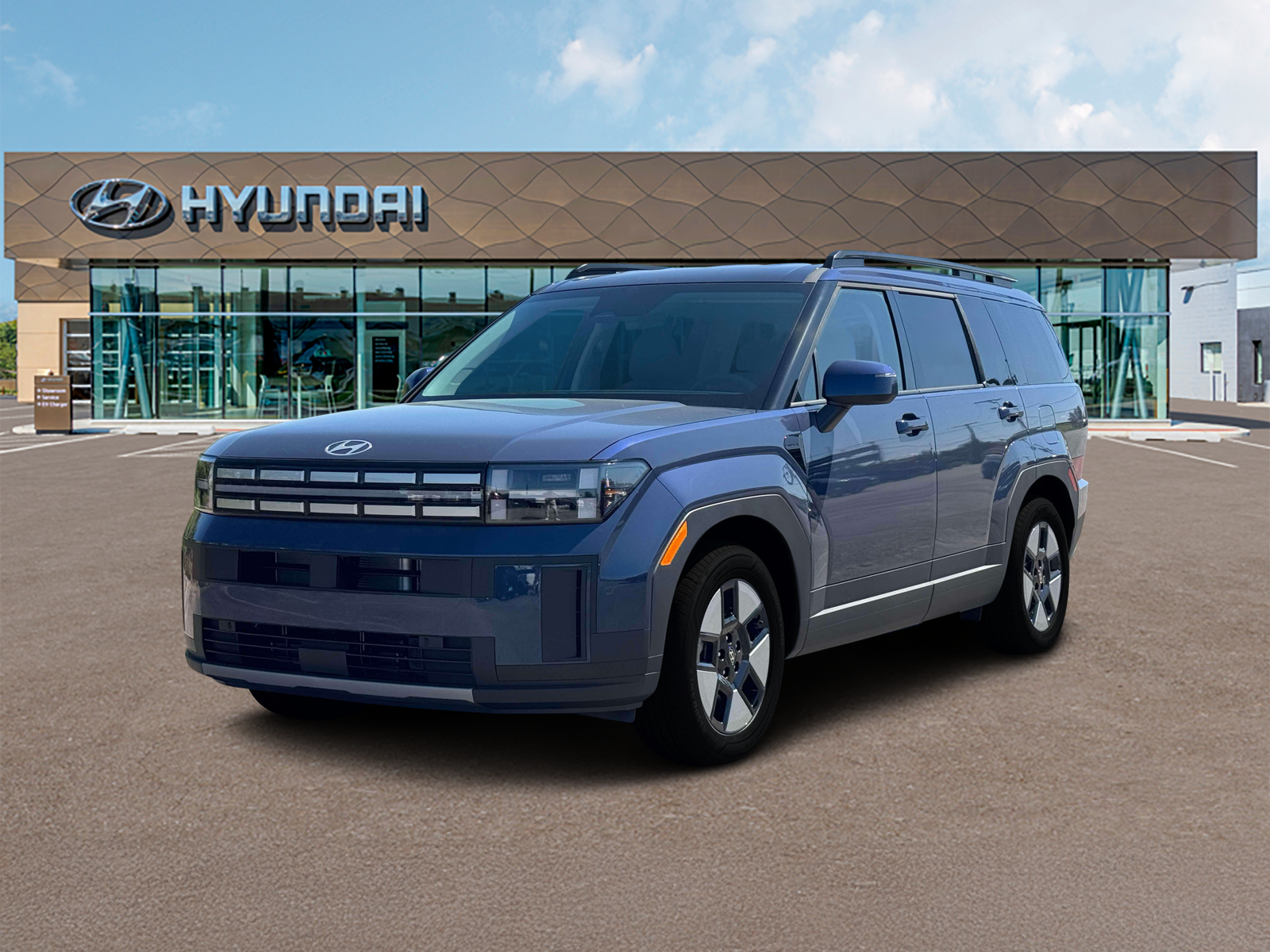 Photo view of 2027 Hyundai Santa Fe Hybrid in Blue