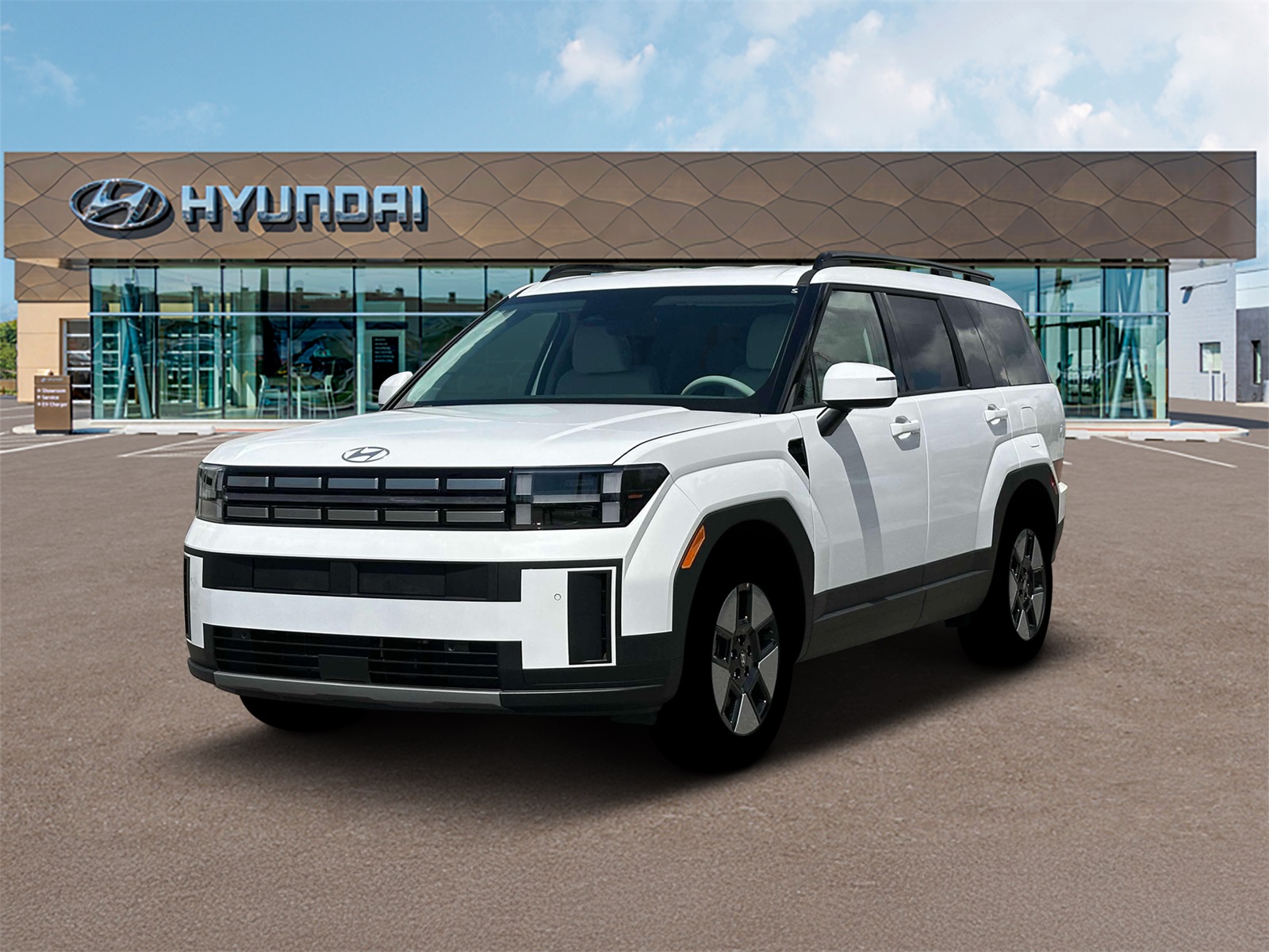 Photo view of 2026 Hyundai Santa Fe Hybrid in White