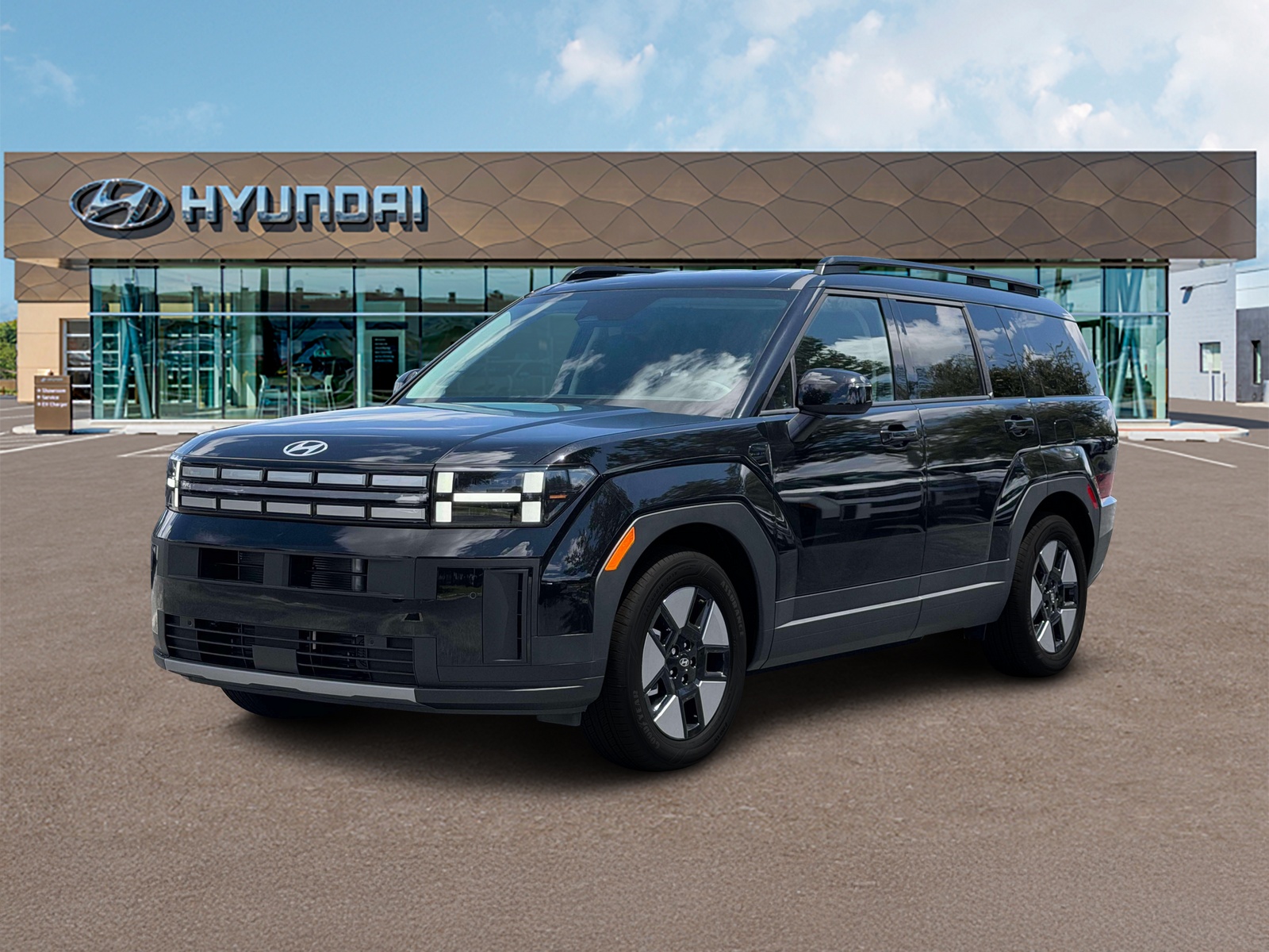 Photo view of 2027 Hyundai Santa Fe Hybrid in Black