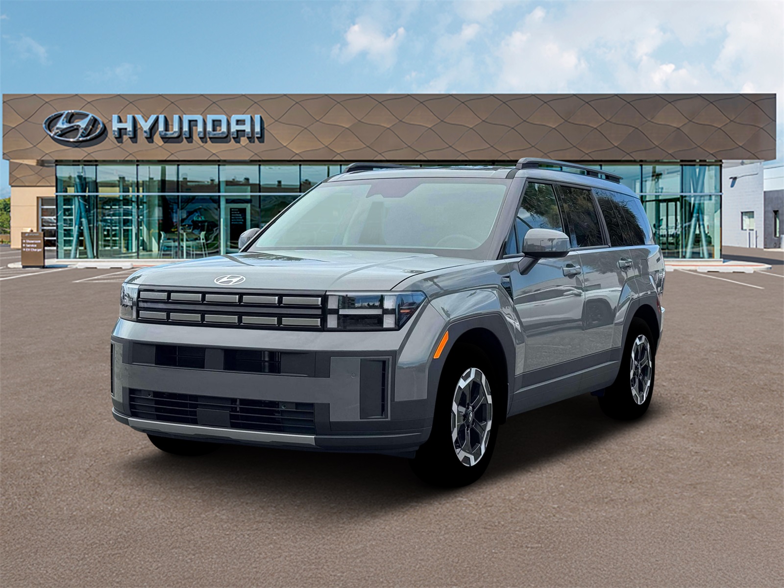 Photo view of 2026 Hyundai Santa Fe in Gray