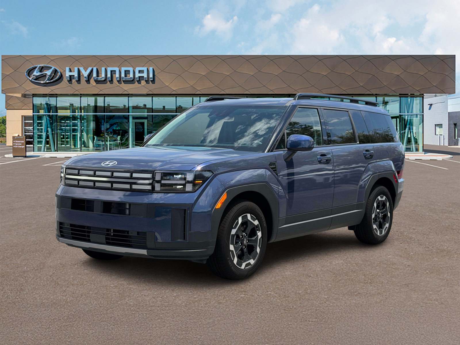 Photo view of 2027 Hyundai Santa Fe in Blue
