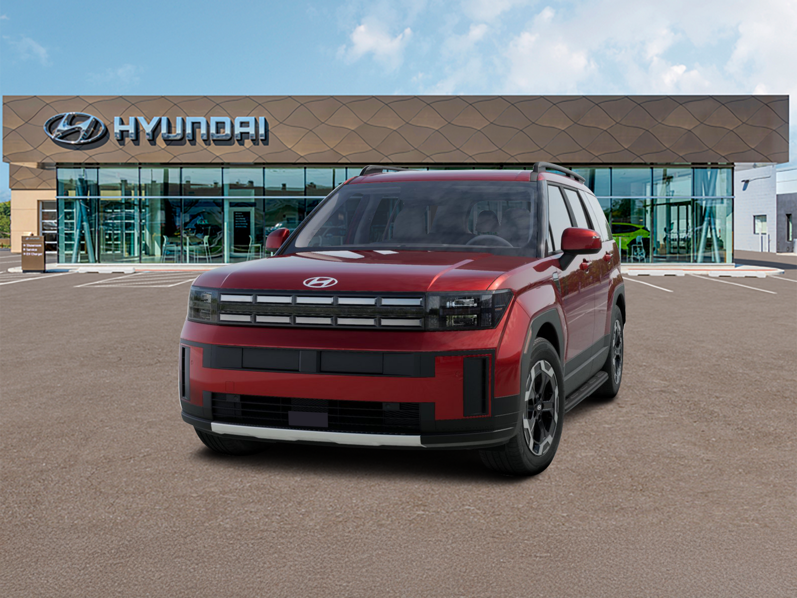 Photo view of 2027 Hyundai Santa Fe in Red