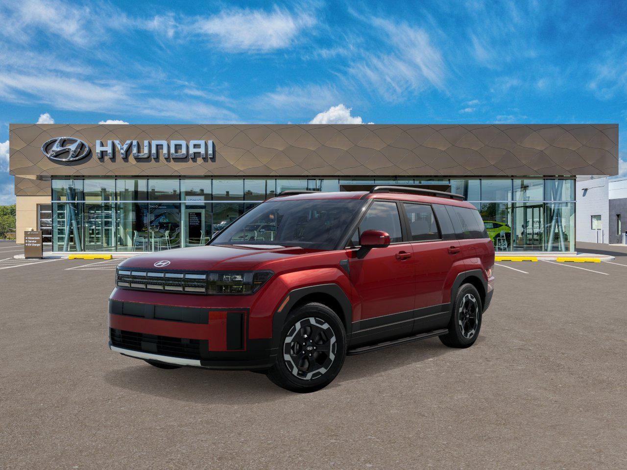 Photo view of 2026 Hyundai Santa Fe in Red