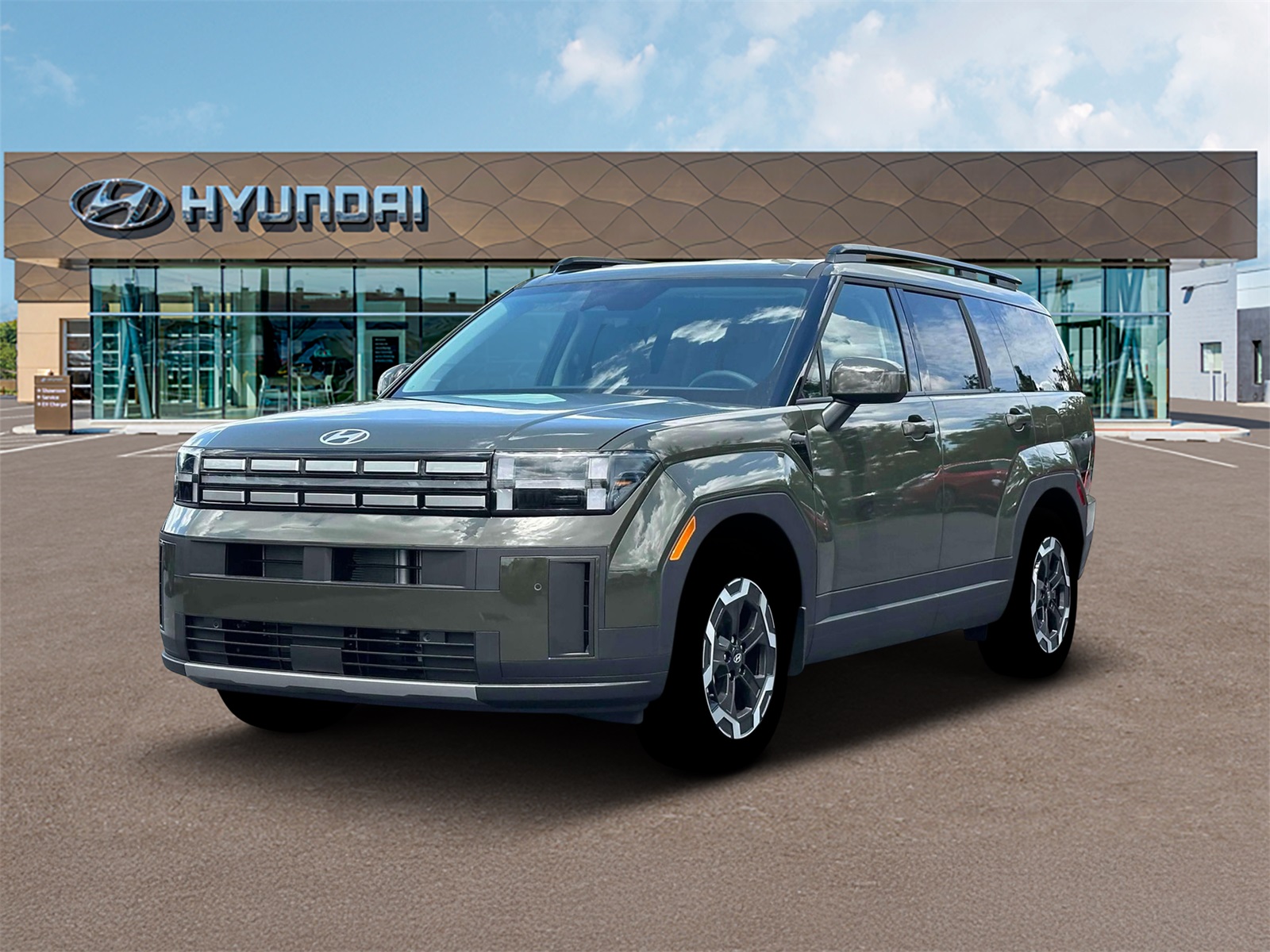 Photo view of 2026 Hyundai Santa Fe in Green