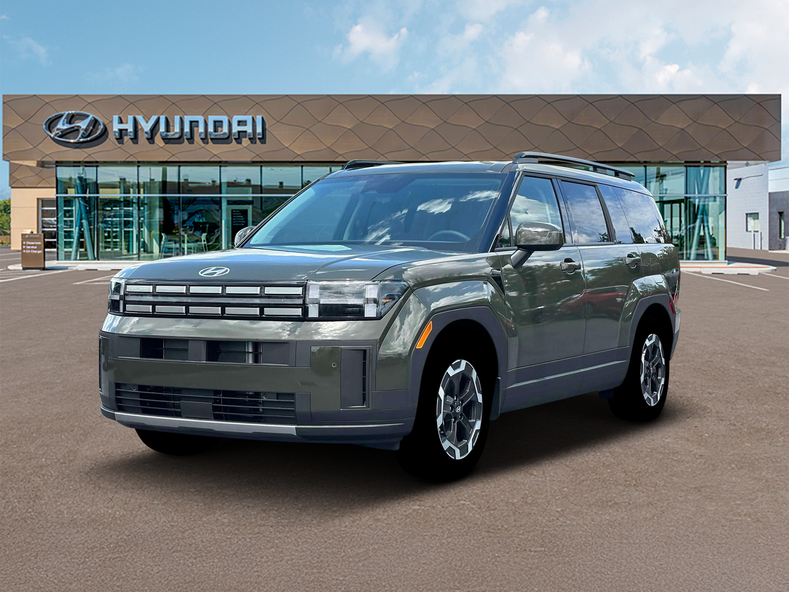 Photo view of 2026 Hyundai Santa Fe in Green