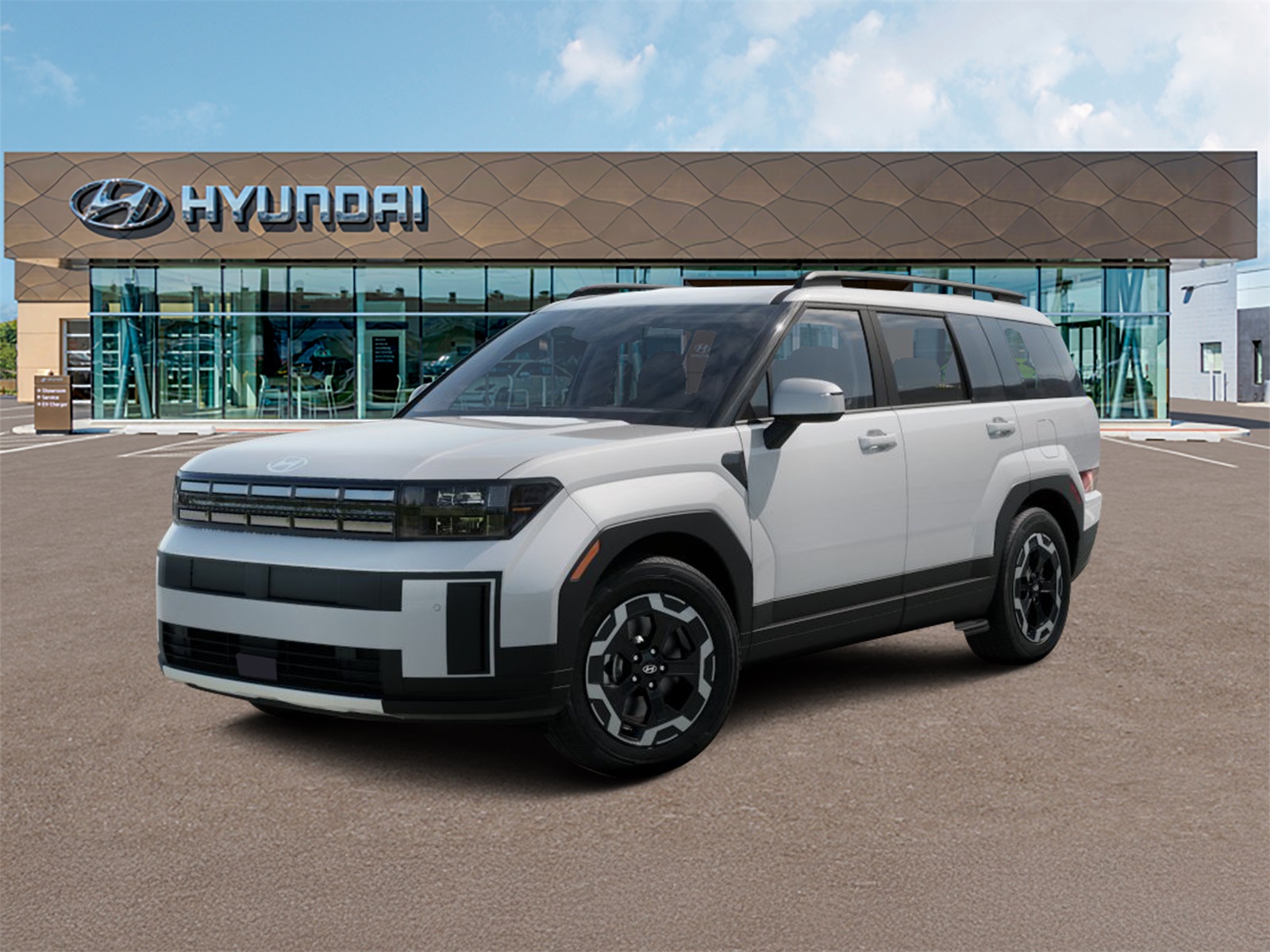 Photo view of 2026 Hyundai Santa Fe in White