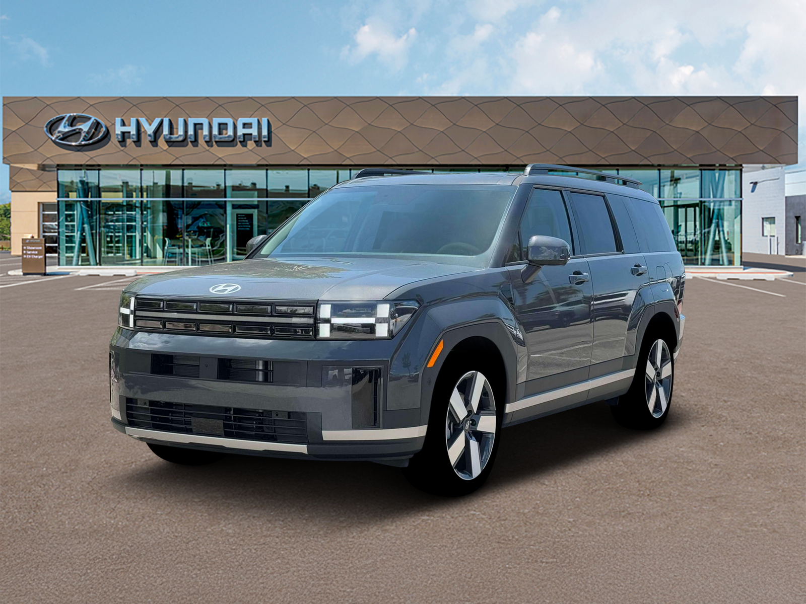 Photo view of 2026 Hyundai Santa Fe Hybrid in Gray