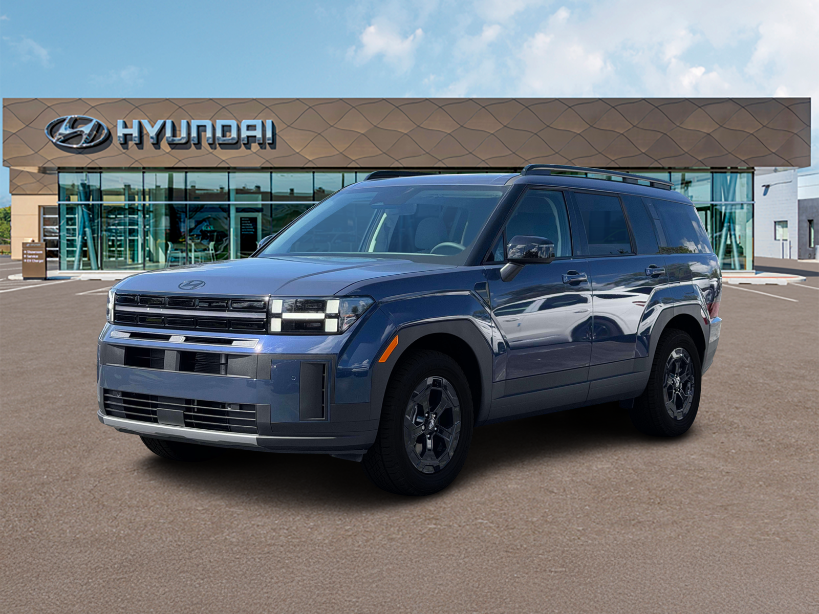 Photo view of 2027 Hyundai Santa Fe in Blue