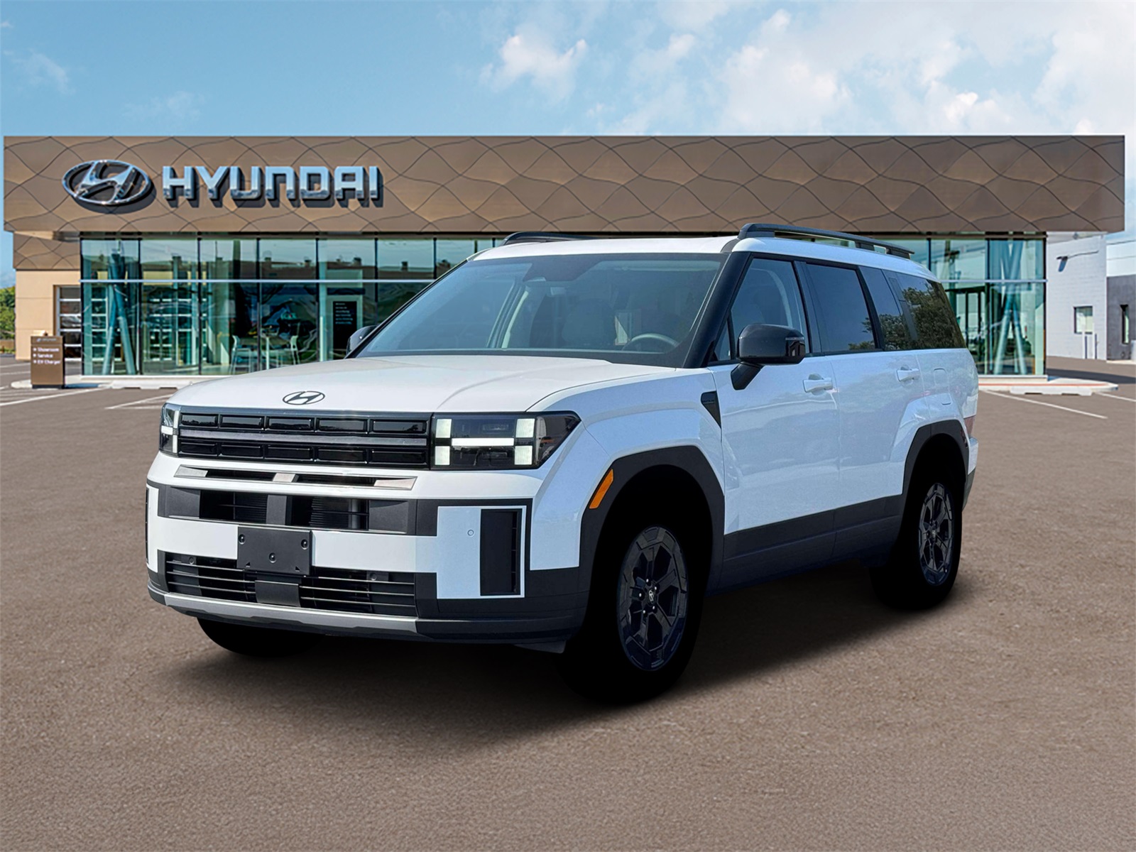 Photo view of 2026 Hyundai Santa Fe in White