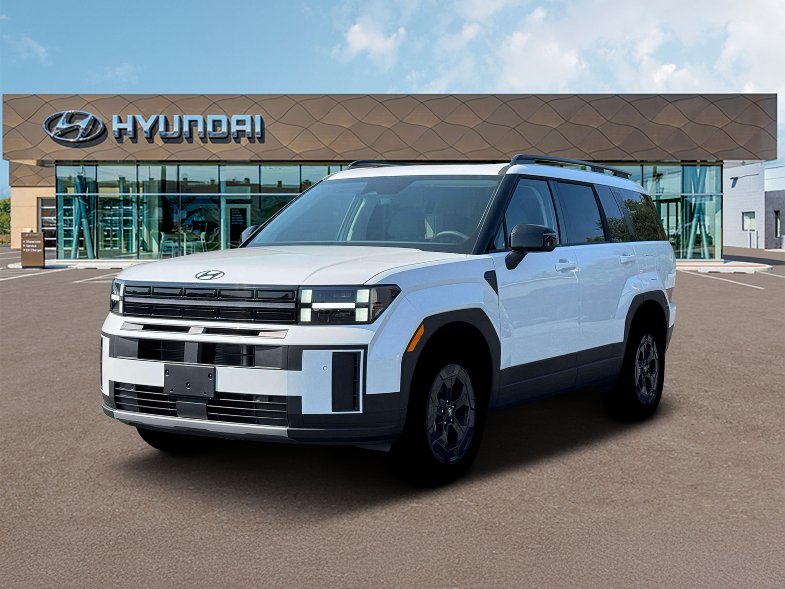 Photo view of 2026 Hyundai Santa Fe in White