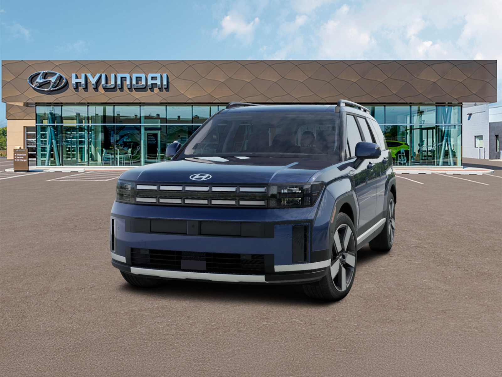 Photo view of 2027 Hyundai Santa Fe in Blue