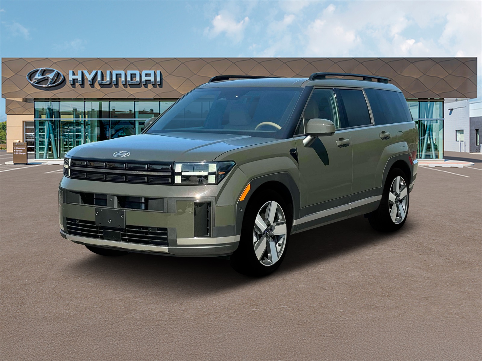 Photo view of 2026 Hyundai Santa Fe in Green