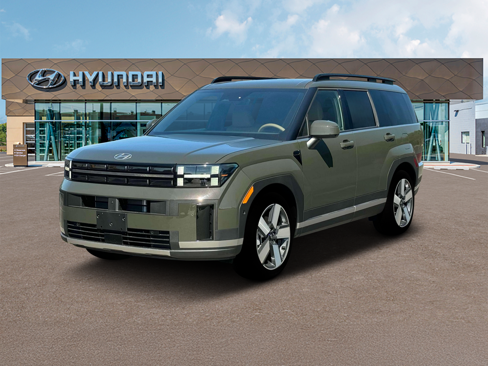 Photo view of 2026 Hyundai Santa Fe in Green