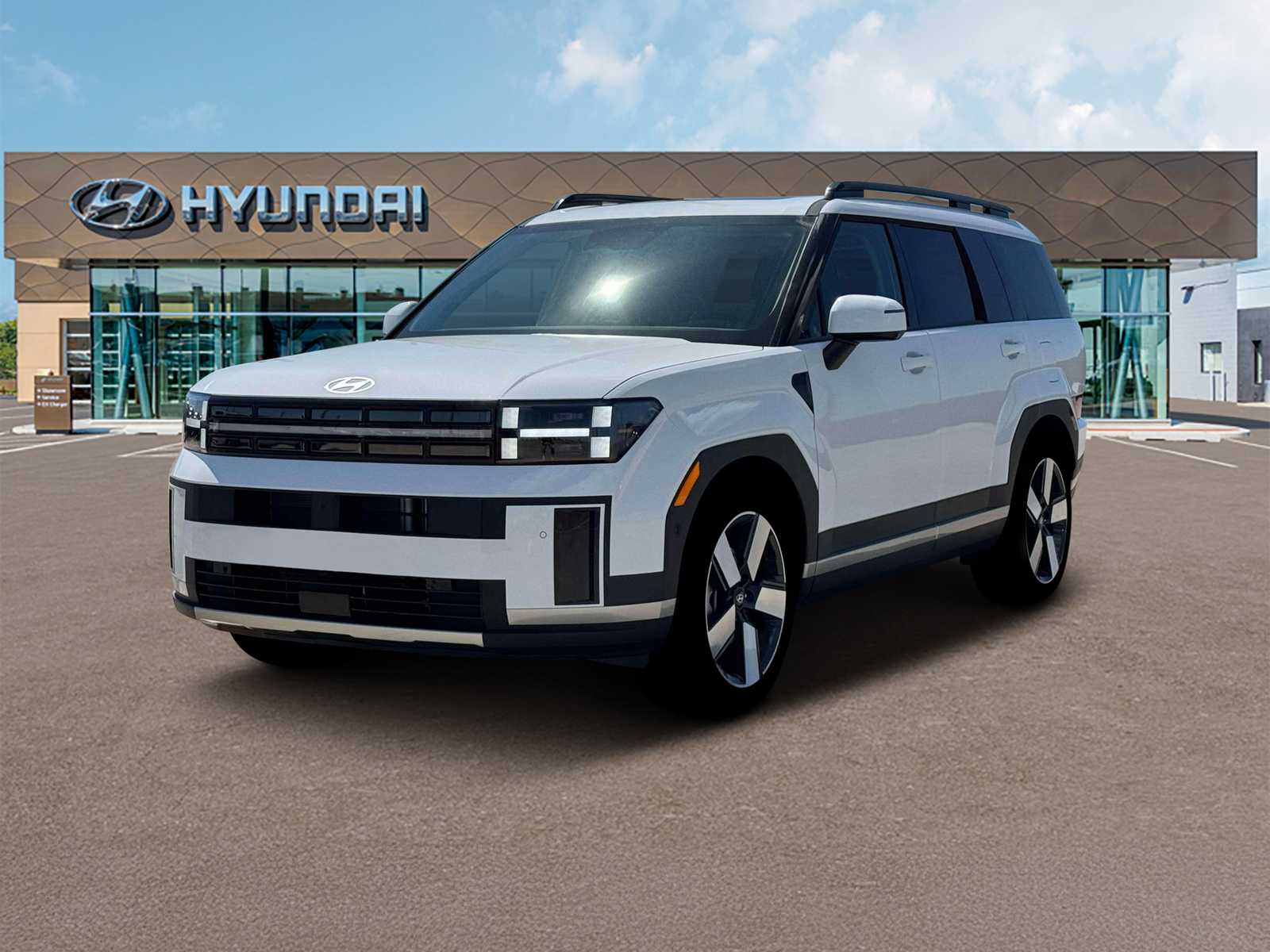 Photo view of 2026 Hyundai Santa Fe in White