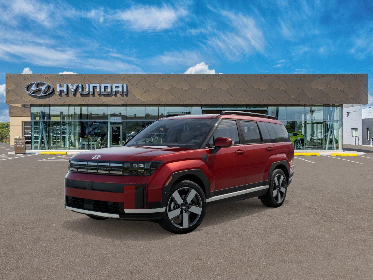 Photo view of 2026 Hyundai Santa Fe in Red