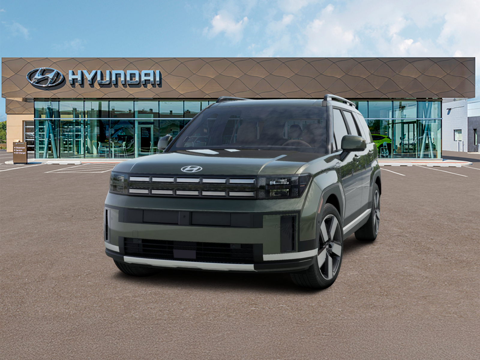 Photo view of 2026 Hyundai Santa Fe in Green