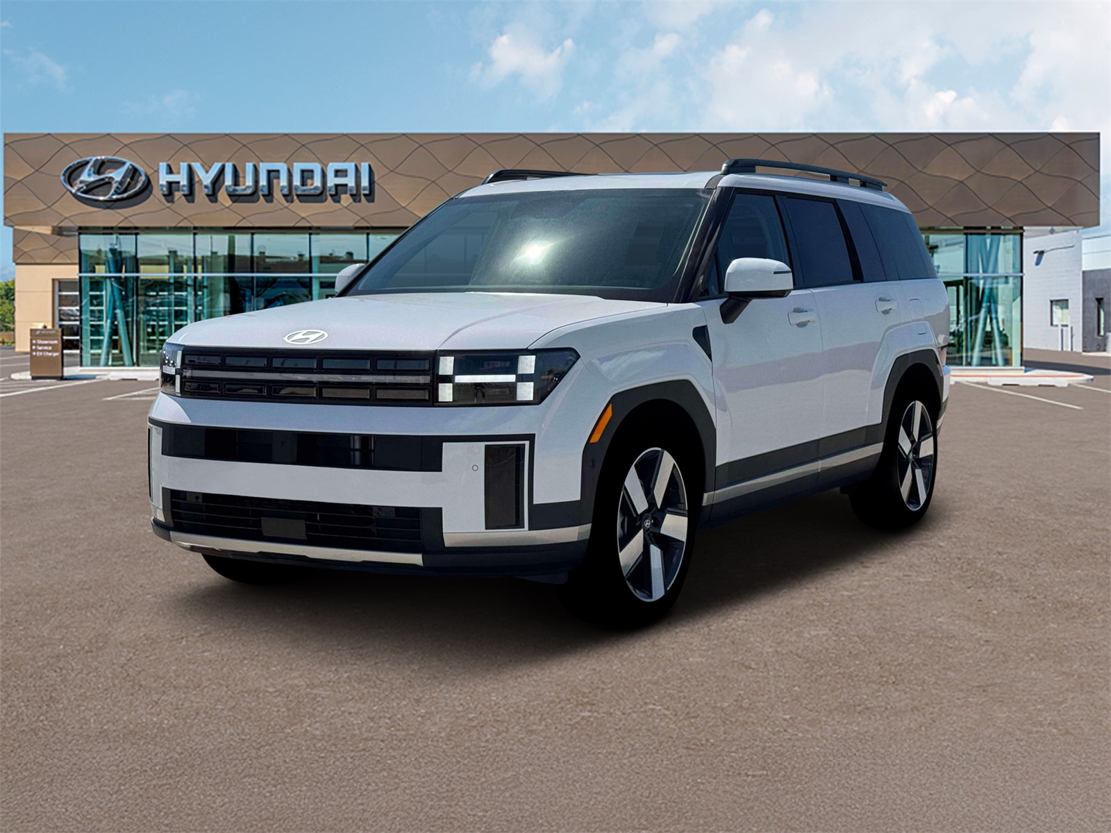 Photo view of 2026 Hyundai Santa Fe in White