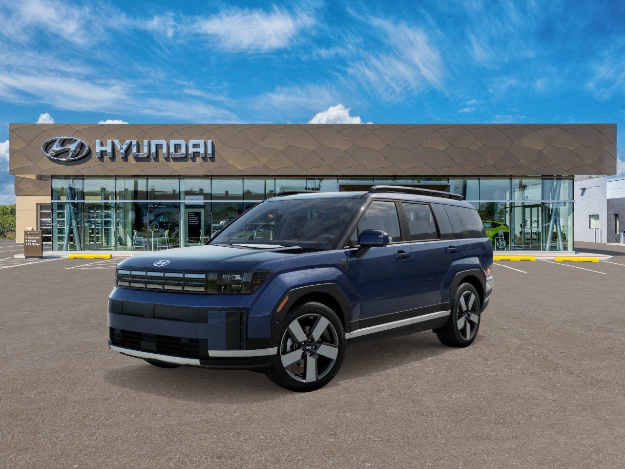 Photo view of 2026 Hyundai Santa Fe in Blue