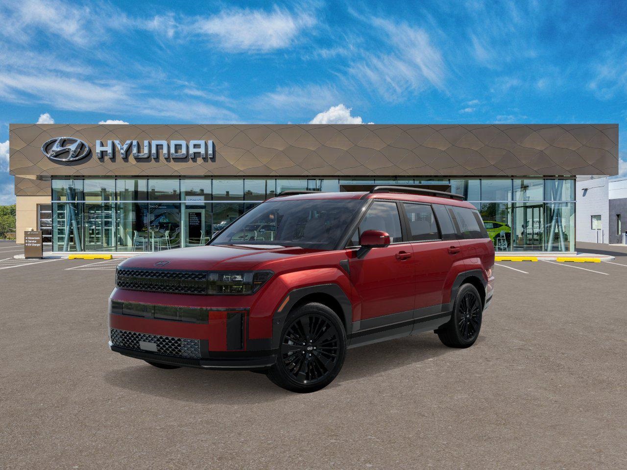 Photo view of 2026 Hyundai Santa Fe Hybrid in Red