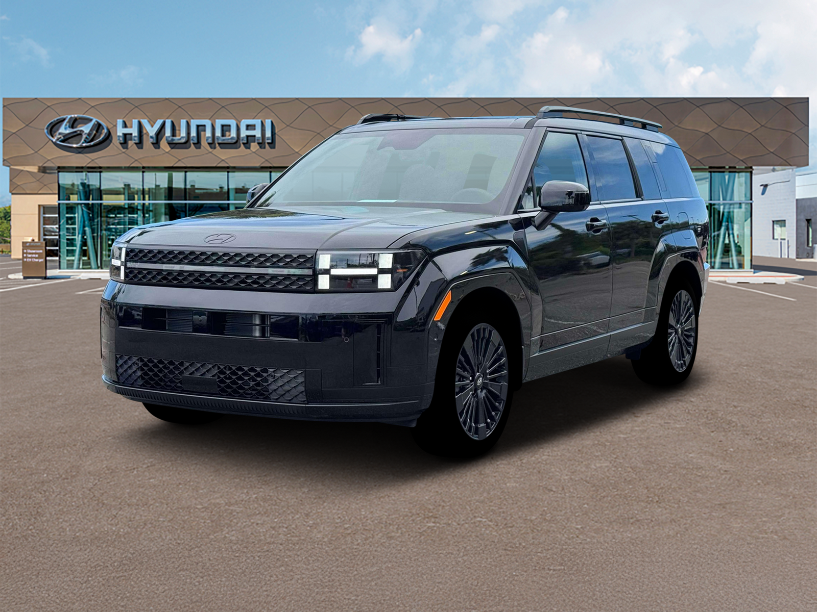 Photo view of 2026 Hyundai Santa Fe Hybrid in Black