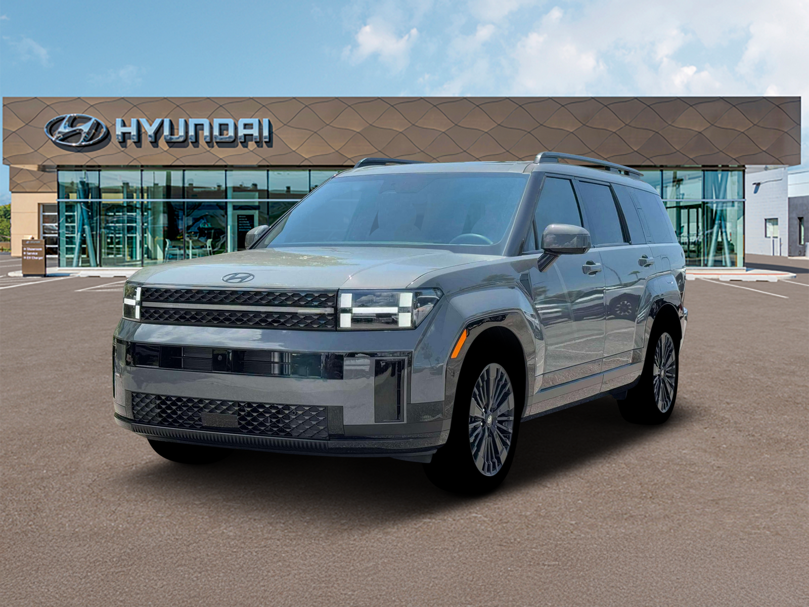 Photo view of 2026 Hyundai Santa Fe Hybrid in Gray