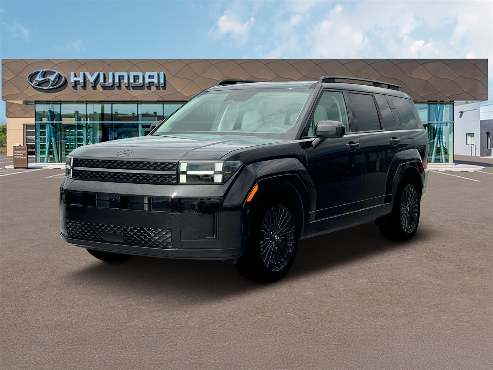 Photo view of 2025 Hyundai Santa Fe Hybrid in Black