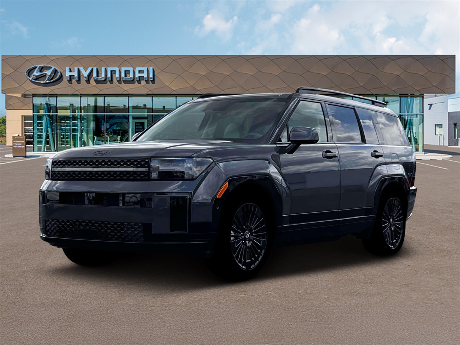 Photo view of 2026 Hyundai Santa Fe Hybrid in Gray