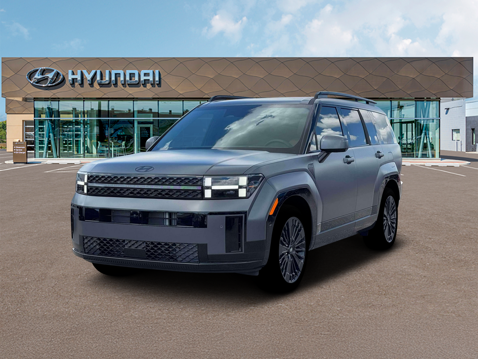 Photo view of 2026 Hyundai Santa Fe Hybrid in Gray