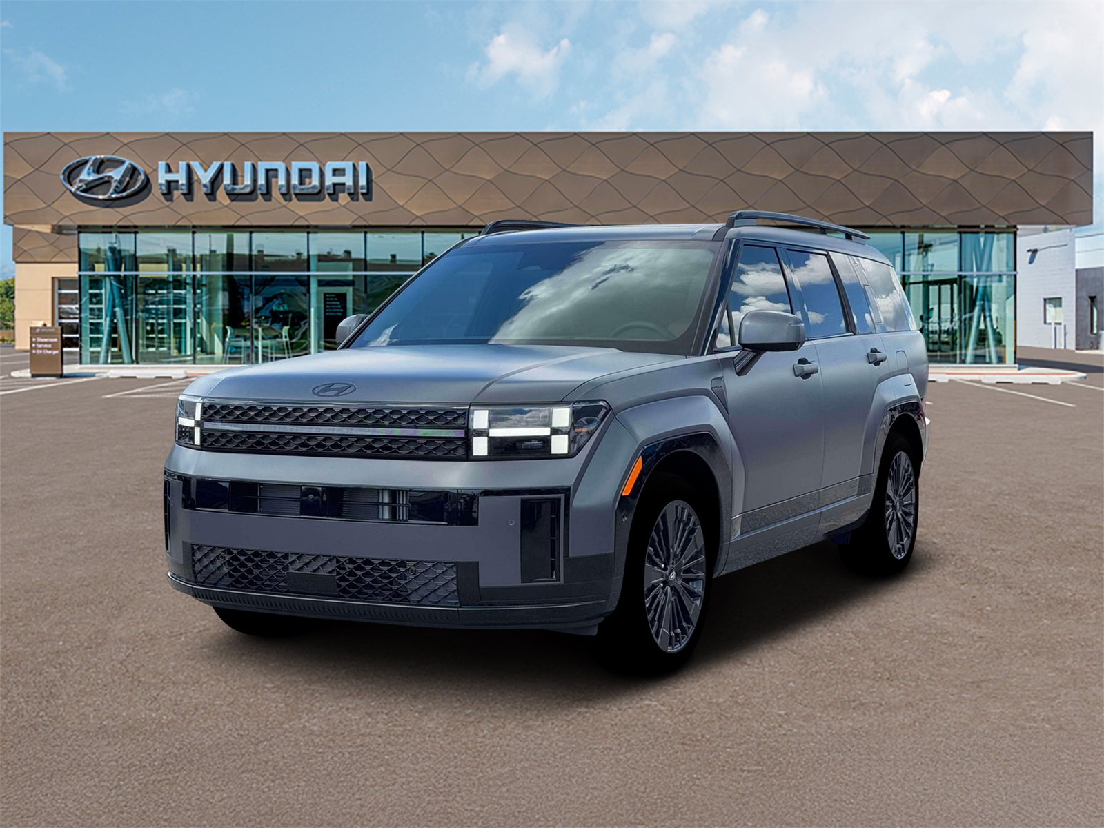 Photo view of 2026 Hyundai Santa Fe Hybrid in Gray