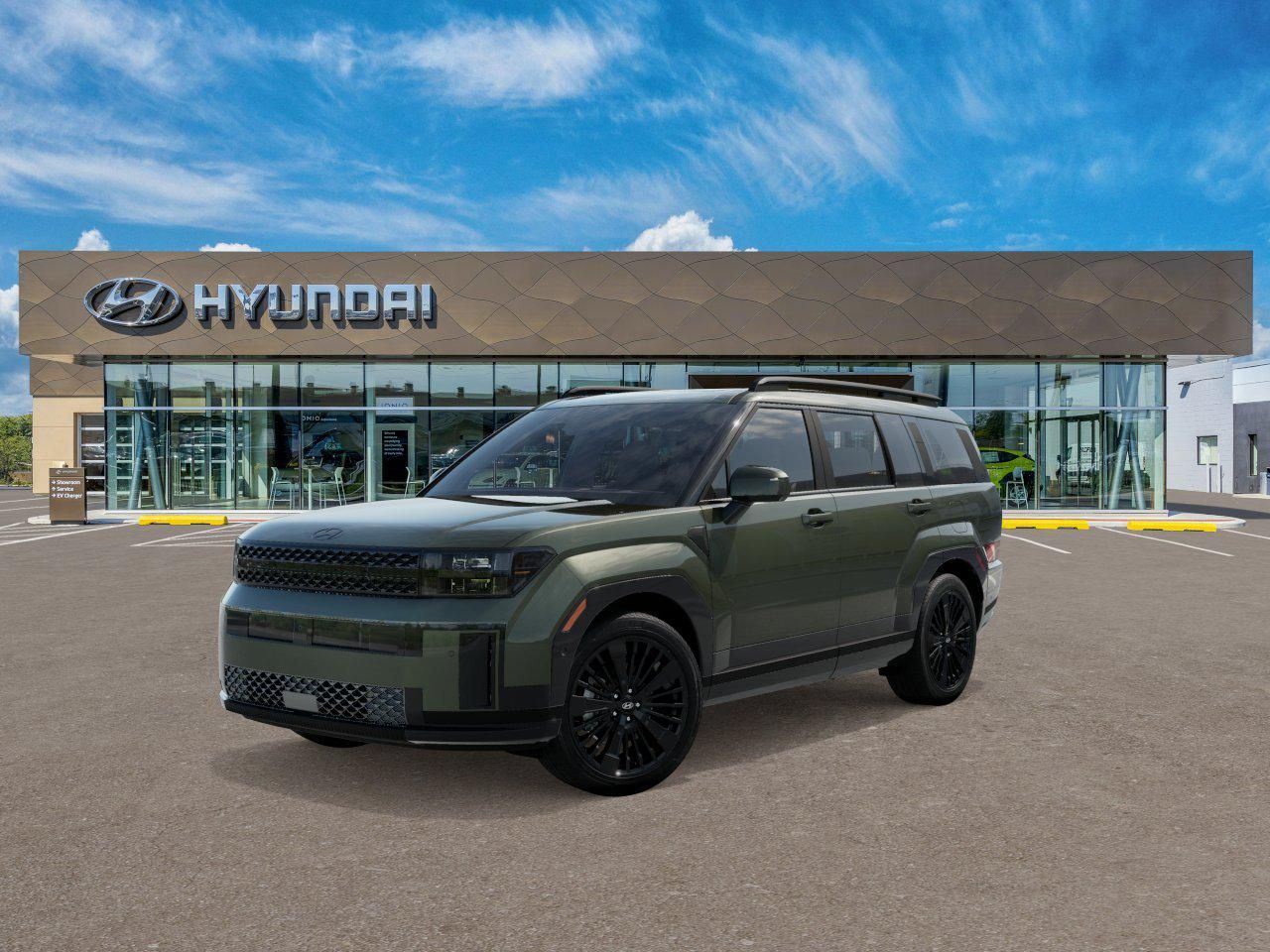 Photo view of 2026 Hyundai Santa Fe Hybrid in Green