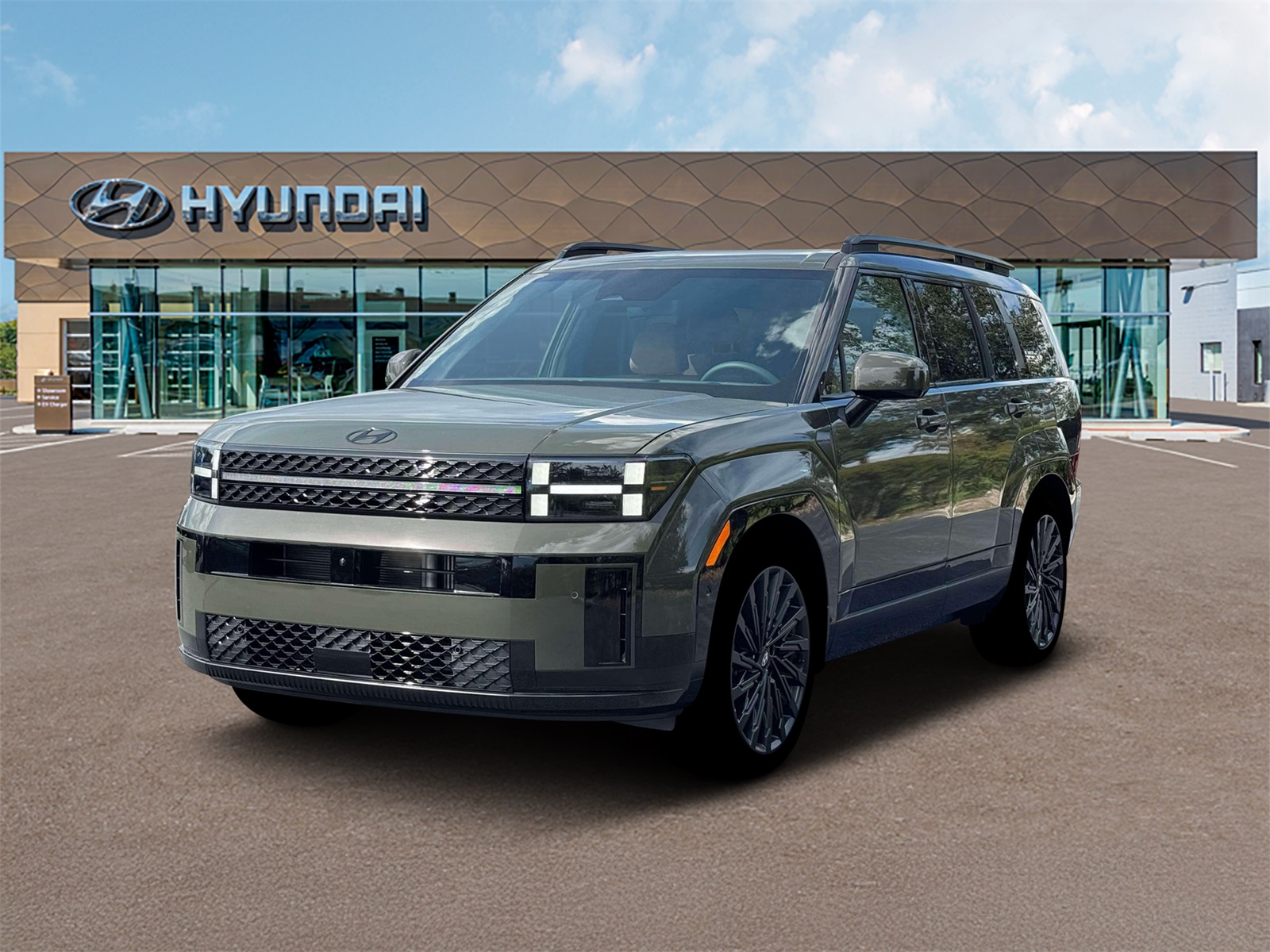 Photo view of 2026 Hyundai Santa Fe in Green