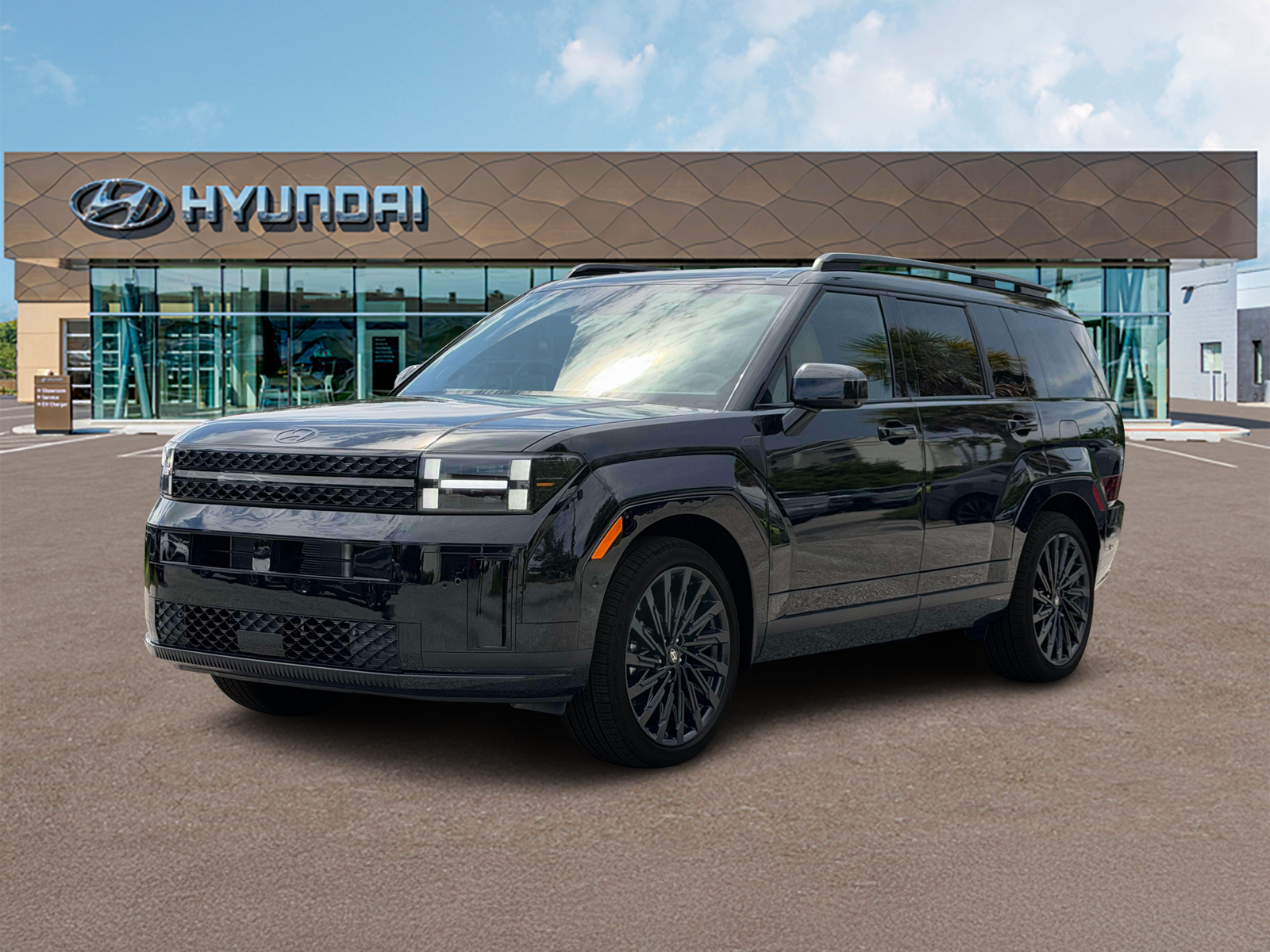 Photo view of 2027 Hyundai Santa Fe in Black