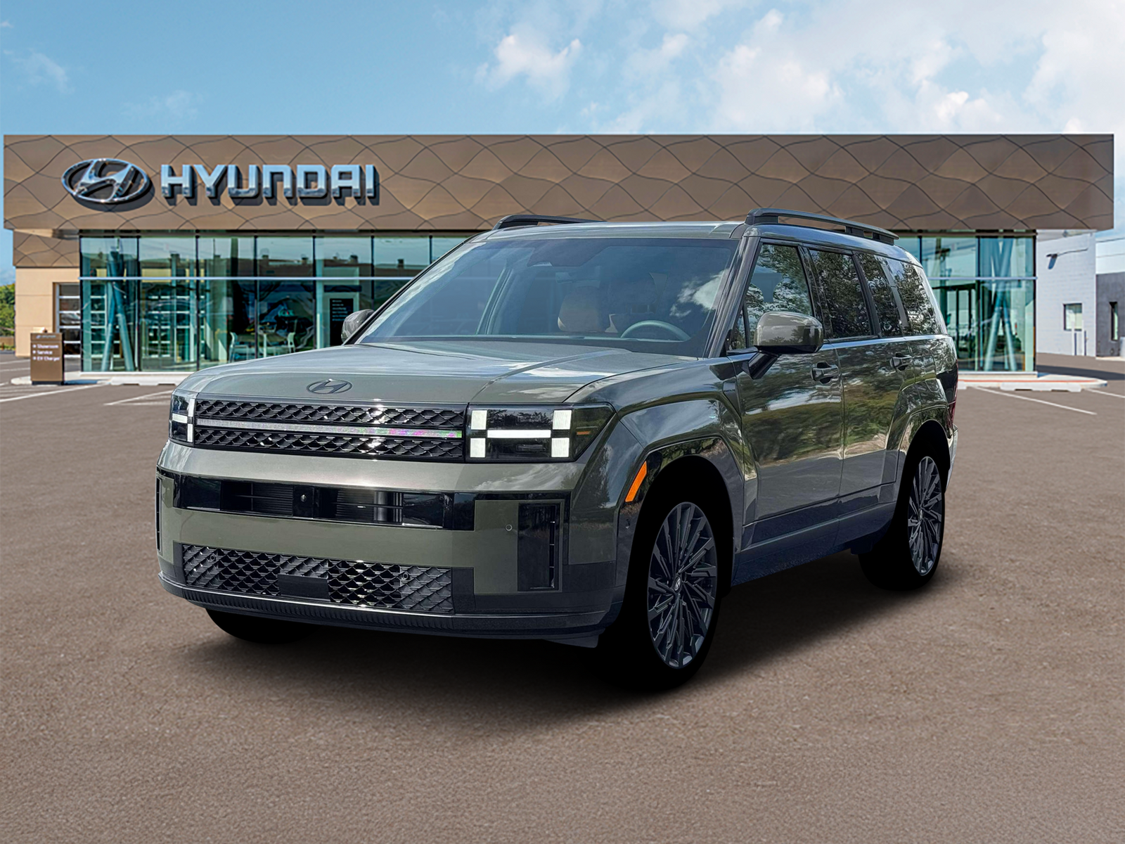 Photo view of 2026 Hyundai Santa Fe in Green