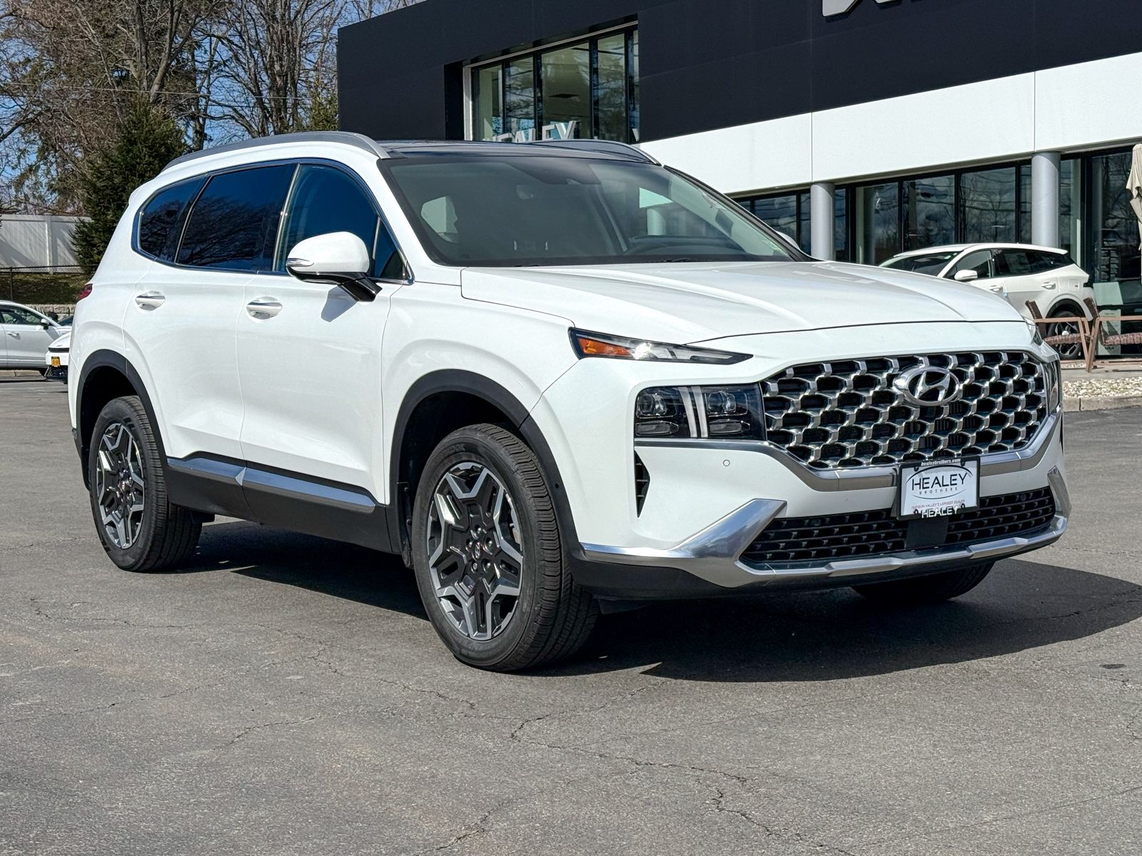 Photo view of 2022 Hyundai Santa Fe in White