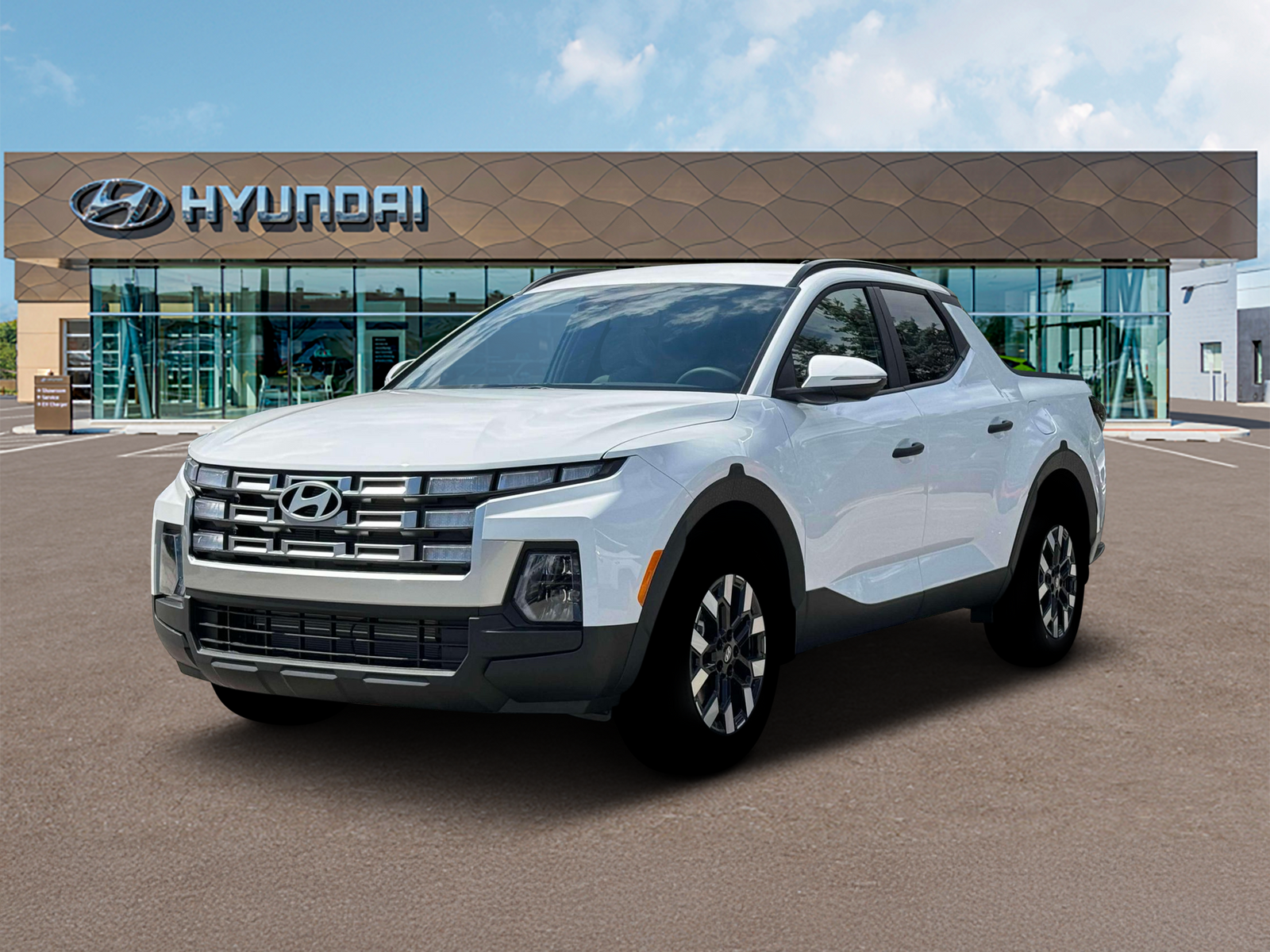 Photo view of 2026 Hyundai Santa Cruz in White